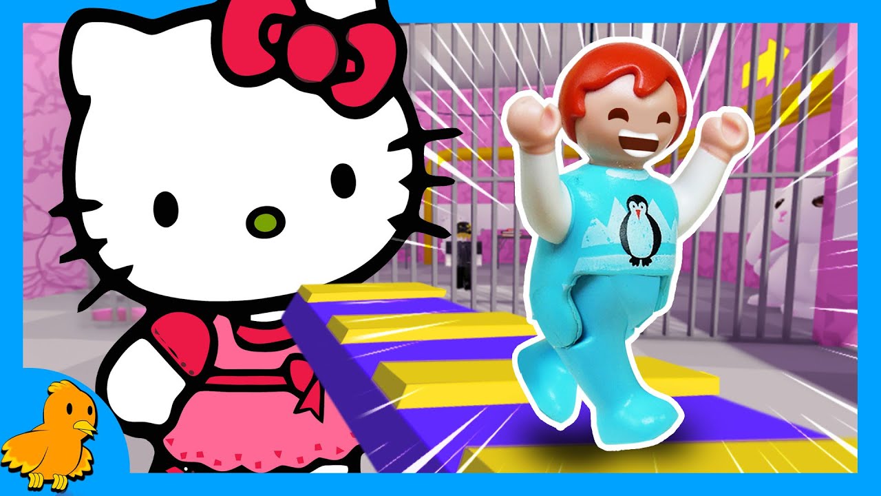 Mit HELLO KITTY im Gefängnis!😻 Wird Emma entkommen?🥰 Obby (Roblox) | Playmobil Familie Vogel