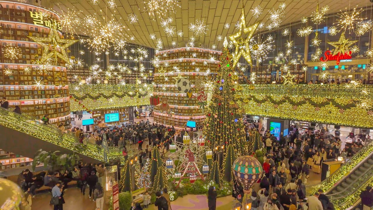 [4K] 봉은사역에서 코엑스까지 산책｜별마당 도서관 힐링 투어