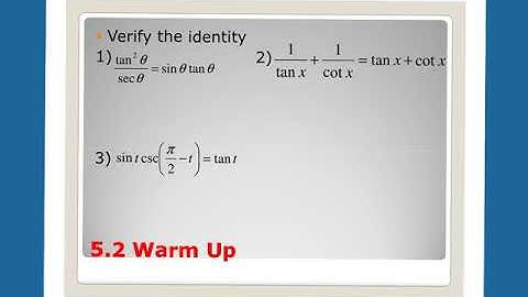 11.28 - 5.3 Solving Trig Equations