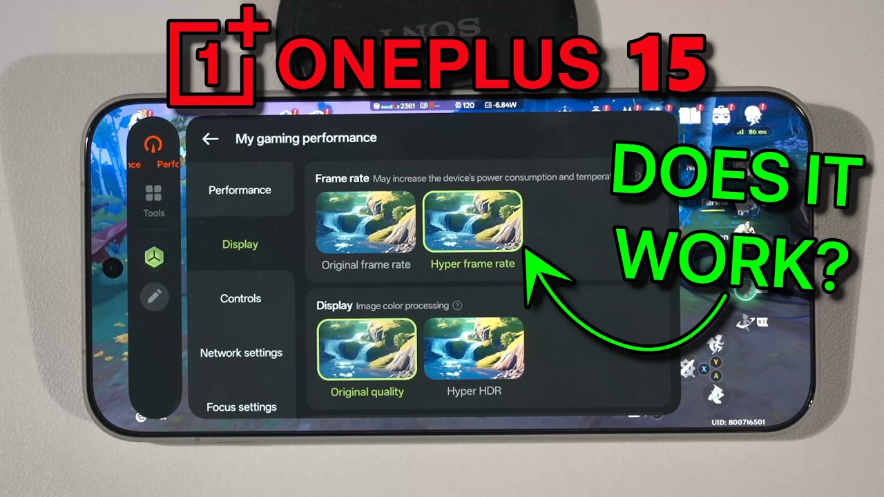 Что он делает? Протестировано игровое ядро ​​OnePlus 15 OP!