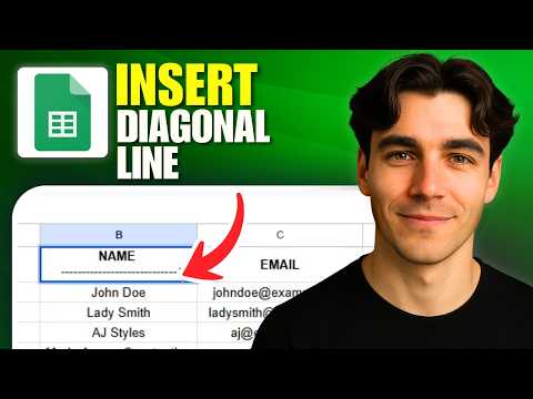 How To Insert A Diagonal Line In A Cell In Google Sheets (Tutorial 2026)
