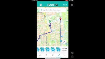 how to create a route at the Routiq app
