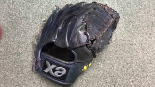 羽村市 野球専門店 ザナックス 硬式投手グラブ 破れ修理前