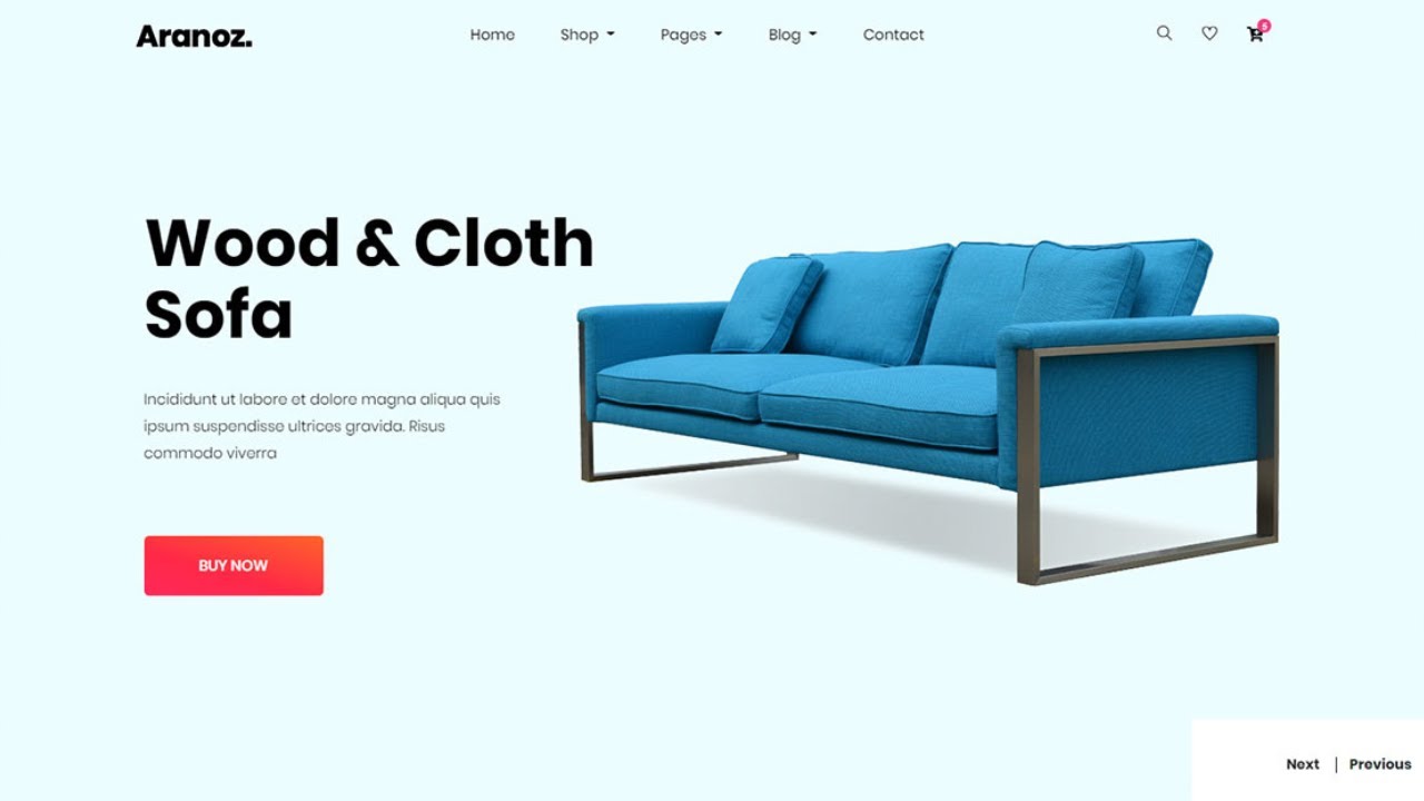 E Commerce Website using (HTML & CSS) full responsive - YouTube