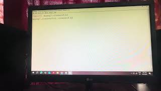 Python MySQL connectivity part 1
