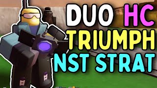 DUO HARDCORE TRIUMPH WITH NO SPECIAL TOWERS | FULL STRATEGY | Tower Defense Simulator