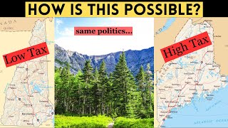 Maine vs. New Hampshire Taxes: How is this possible with same population, demographics & politics?