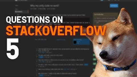 Questions on StackOverflow 5