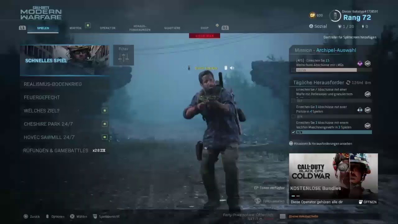 Call Of Duty Modern Warfare Maus Und Tastatur