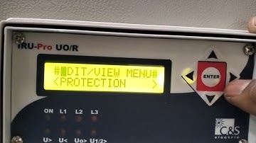 IRU-Pro UO/R   C&S Relay parameters setting