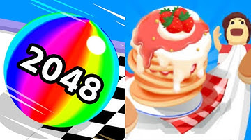 BallRun2048 | Pancake Run - All Level Gameplay Android,iOS - NEW APK GIGA UPDATE