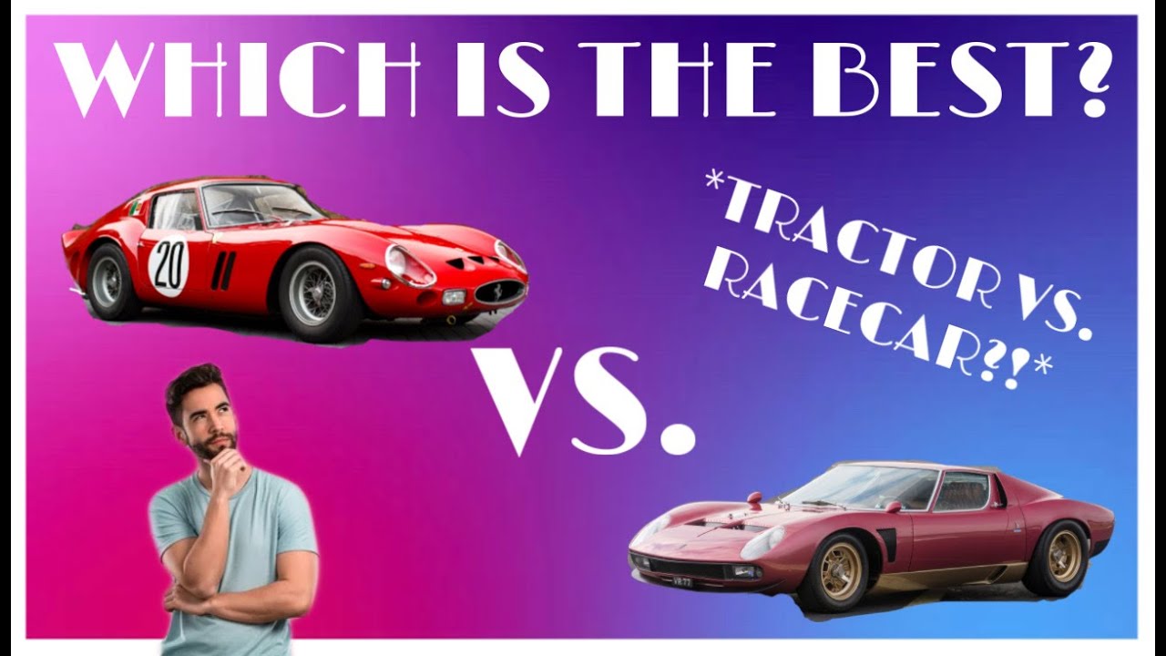 Ferrari 250 GTO vs Lamborghini Miura SVJ (Which Car Is Better?) - YouTube