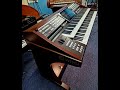 Allens music organ  keyboard showcase 11   wersi oax800  mahogany finish 