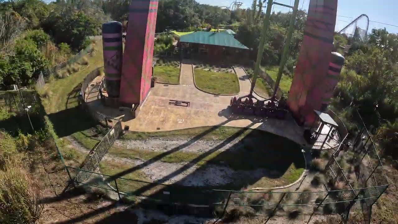 The Tallest And Fastest Swing In The World Serengeti Flyer POV 11/30/2025 Busch Gardens Tampa Bay