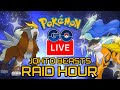 Hosting Entei Suicune &amp; Raikou Raids Live | Pokemon GO Raid Hour