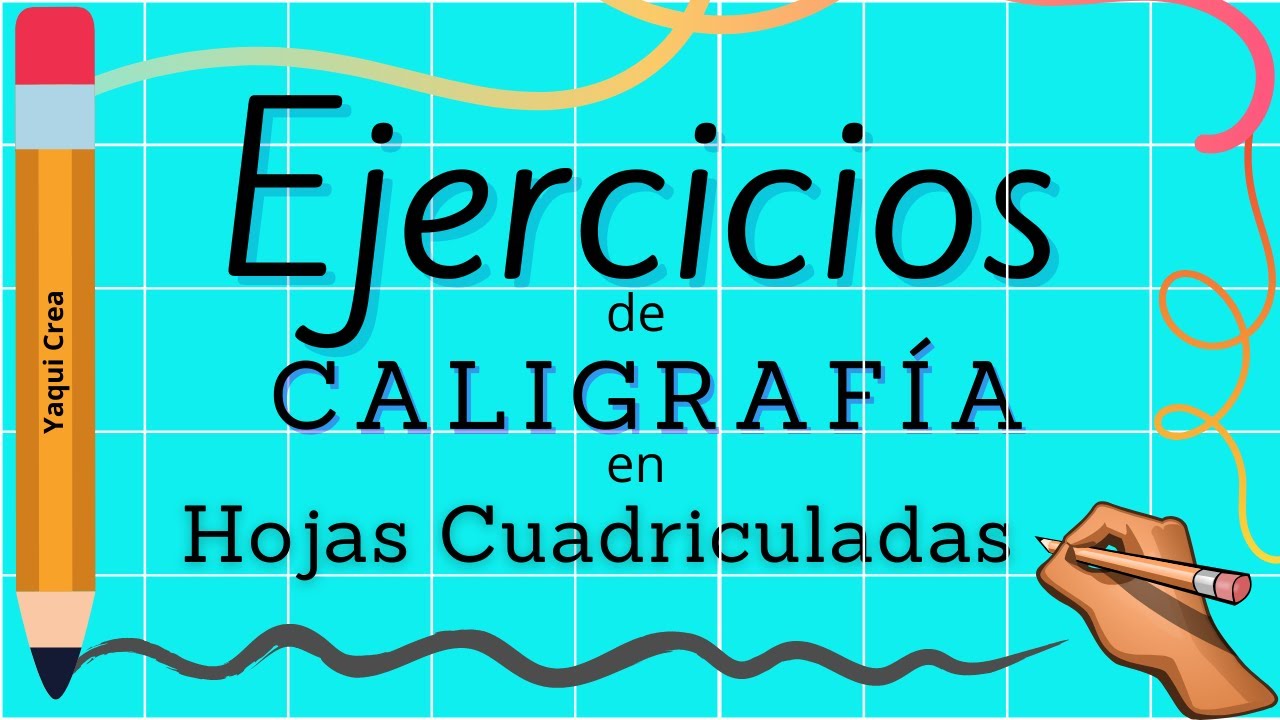 Ejercicios de Caligrafía para MEJORAR LA LETRA en Hojas de Cuadrícula