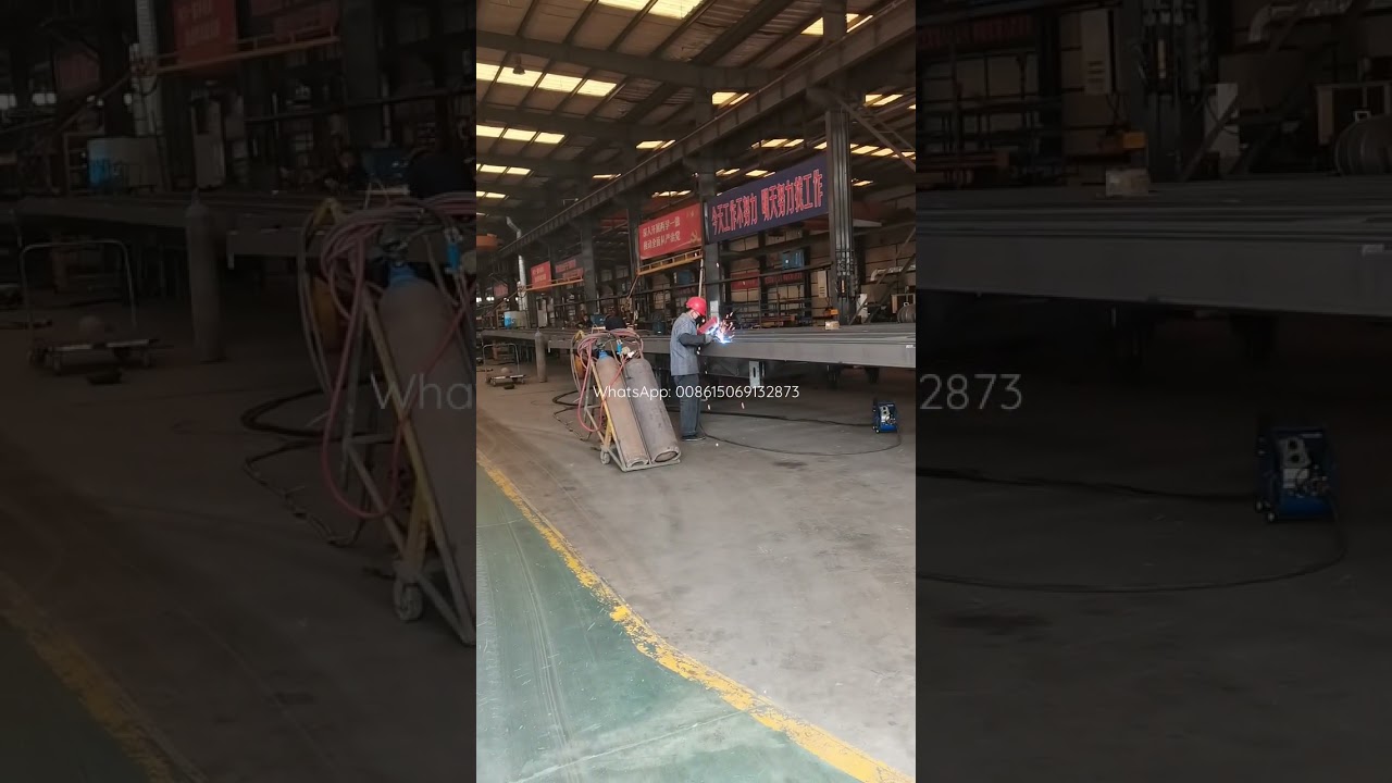 Flatbed Semi Trailer in Production