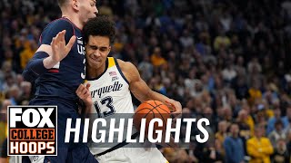 No. 2 UConn Huskies vs. No. 8 Marquette Golden Eagles Highlights | CBB on FOX