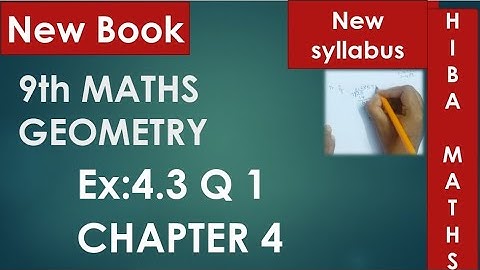 9th maths chapter 4 exercise 4.3 question 1 tn samacheer Hiba maths