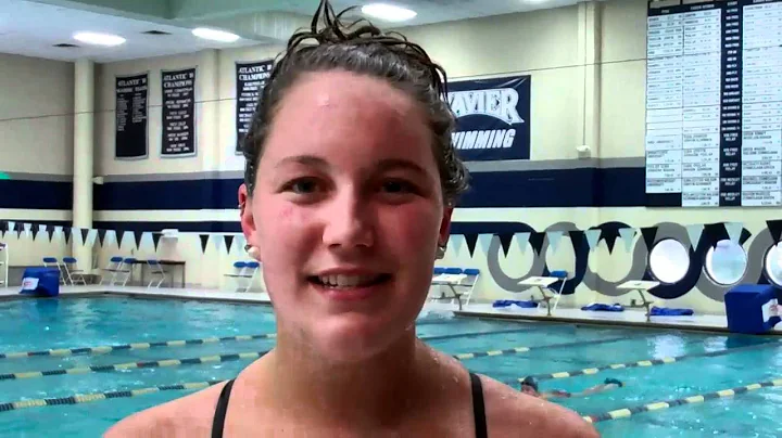 Sam Conchuratt and Samantha Sloand on  XU Swimming