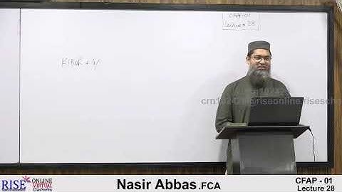 Advanced Accounting And Financial Reporting |AAFR| CFAP| CA|CFAP1 pac Sir Nasir Abbas Lecture 28