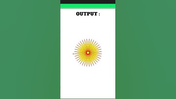 Draw Sun Using Python Turtle Code #shorts #python #coding #pythonprogramming #pythoncode