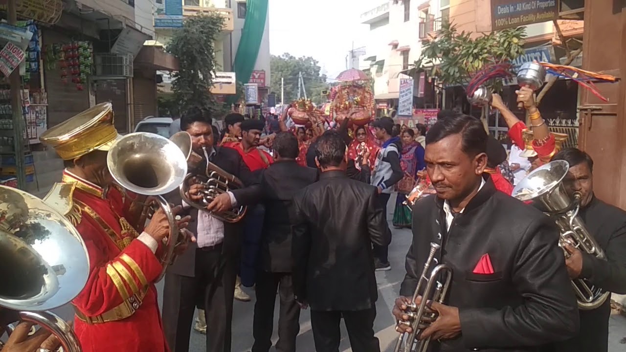 Kirti Band (  By Rang Barse )in Shobha Yatra in Mahaveer Enclave Dwarka