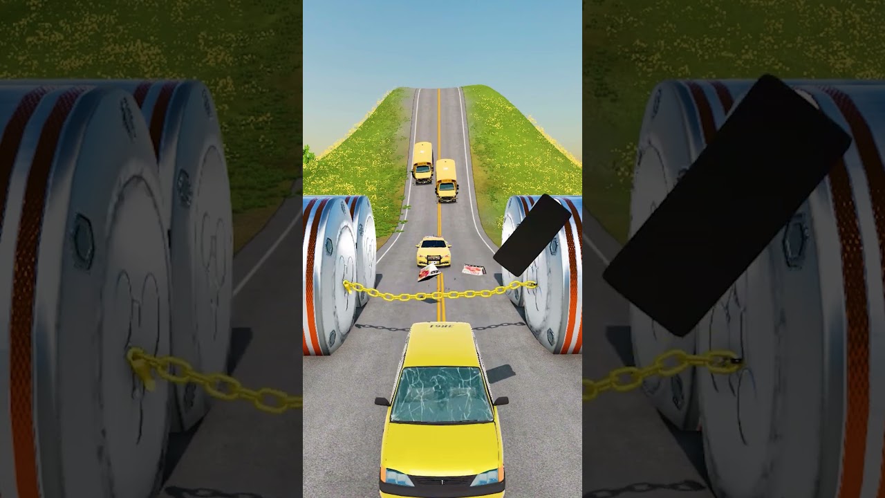 Bruckell Bastion & Scholl bus vs Gaint bollords Hadualic crash