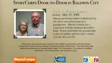 StoryCorps in Baldwin City:  Norma & Marvin Jardon