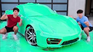 SLIME PRANK ON TWIN BROTHERS CAR