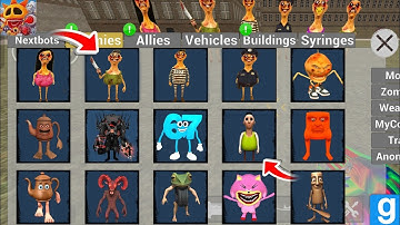 Nextbots in speeltuin mod bijgewerkt nieuwe hamood habibi.exe familie Italiaanse brainrot 😱 op ja...