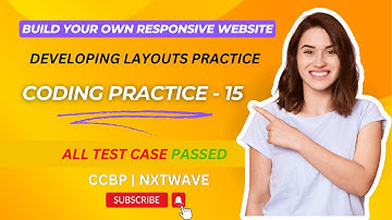 CODING PRACTICE 15 | Responsive Website | Developing Layouts Practice | CCBP