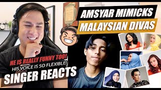 Prominent Malaysian Divas Mimicked by Amsyar Lee in TikTok | SINGER REACTION