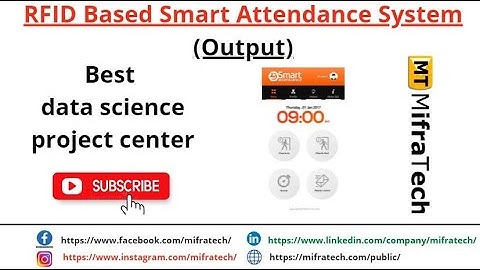 RFID Based Smart Attendance System Output - Mifratech#bestembeddedprojects#bestmlprojects