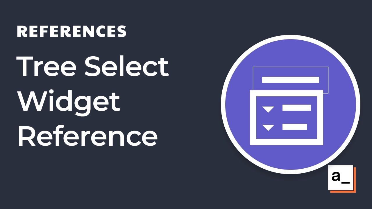 How To Use The Tree Select Widget In Appsmith - YouTube