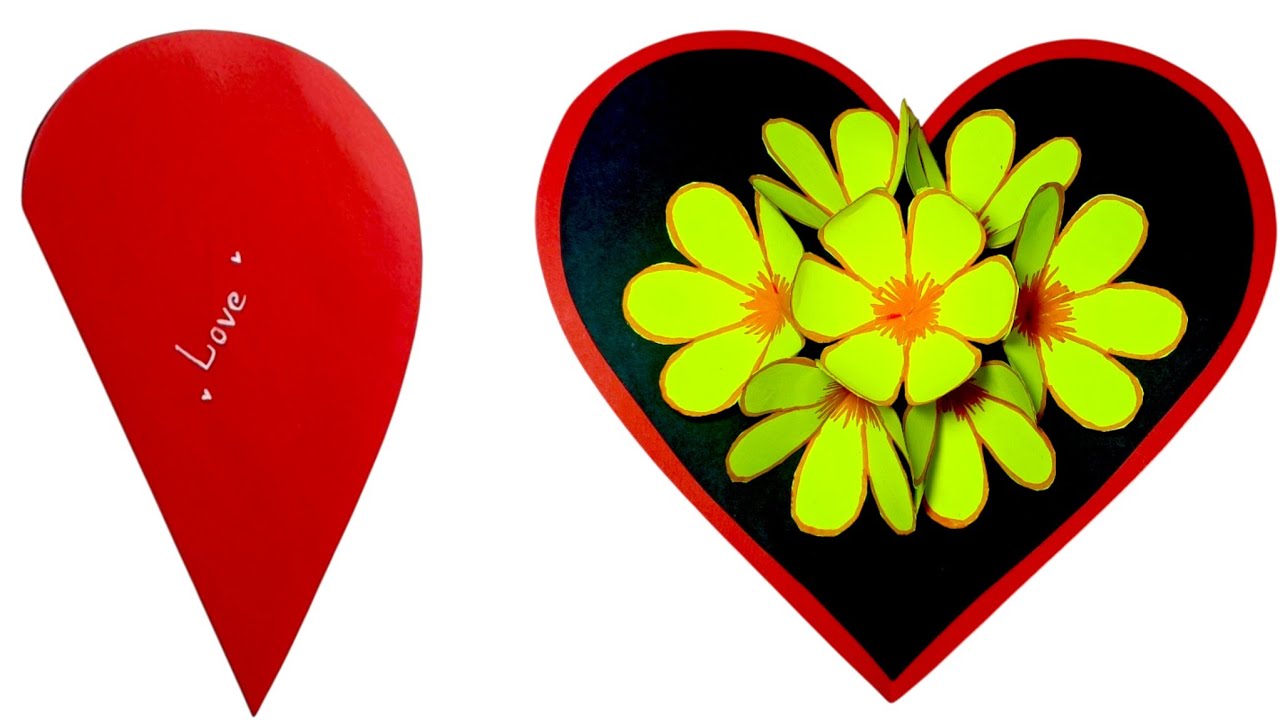 Popup Love Card DIY❤ / Easy DIY Flower Popup Card / Amazing Greetings Card Making Idea🪄/ Skyra Craft