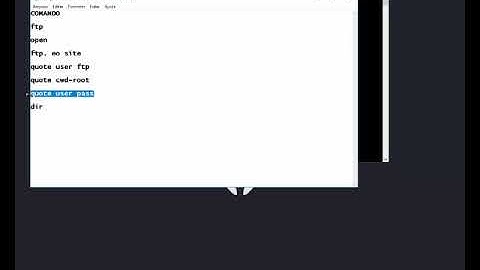 Como invadir um site pelo Cmd usando ftp 13/08/2017