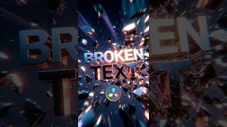 DaVinci Resolve: Разбитый текст #davinci #cinematic #visual #tutorial #dynamic #edit #motion #text