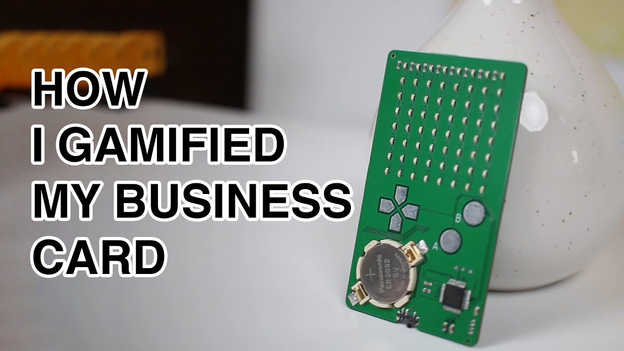 Gamify Your PCB Business Card - YouTube