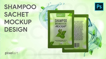 Shampoo Sachet Mockup Design | Photoshop Mockup Tutorials
