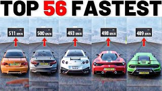 Top Fastest Track Toy Cars - Forza Horizon 5 | Extremely Downhill Top Speed (All Tuned)