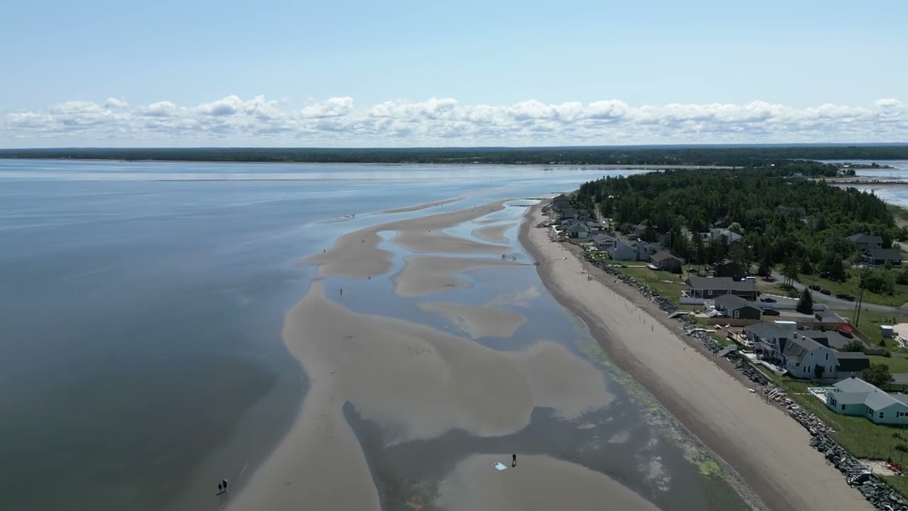 Youghall Beach Bathrust NB very low tide July 15 2022 YouTube