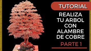 🌳🌳COMO HACER ARBOL BONSAI DE ALAMBRE DE ALUMINIO PASO A PASO DIY