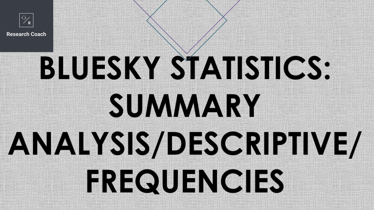Summary Analysis using BlueSky Statistics YouTube