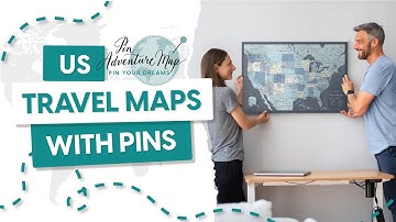 US map canvas - Pin Adventure map - Showcase - Multi color palette