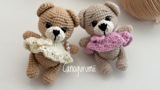 Amigurumi Ayı Anahtarlık Yapımı12 Eng Subtitle