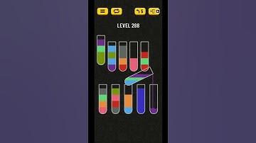 Water Sort Puzzle Level 288 Solved