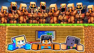 Apocalipse de ALDEÕES MUTANTES vs Base Segura no Minecraft