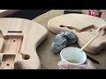 Grain Sealing the Stewmac Offset Kit Guitar Bodies with Solarez UV Grain Sealer