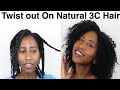 How To Twist out on 3C Natural Hair | Step by Step